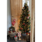 Bombka szklana bożonarodzeniowa 7 cm vintage złota Clayre Eef