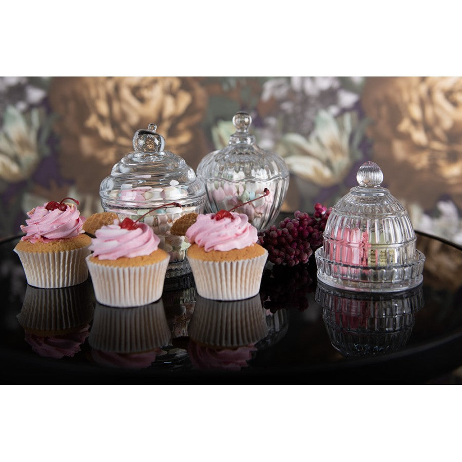Szklany pojemnik muffinka , babeczka 19 x 13 cm Clayre Eef