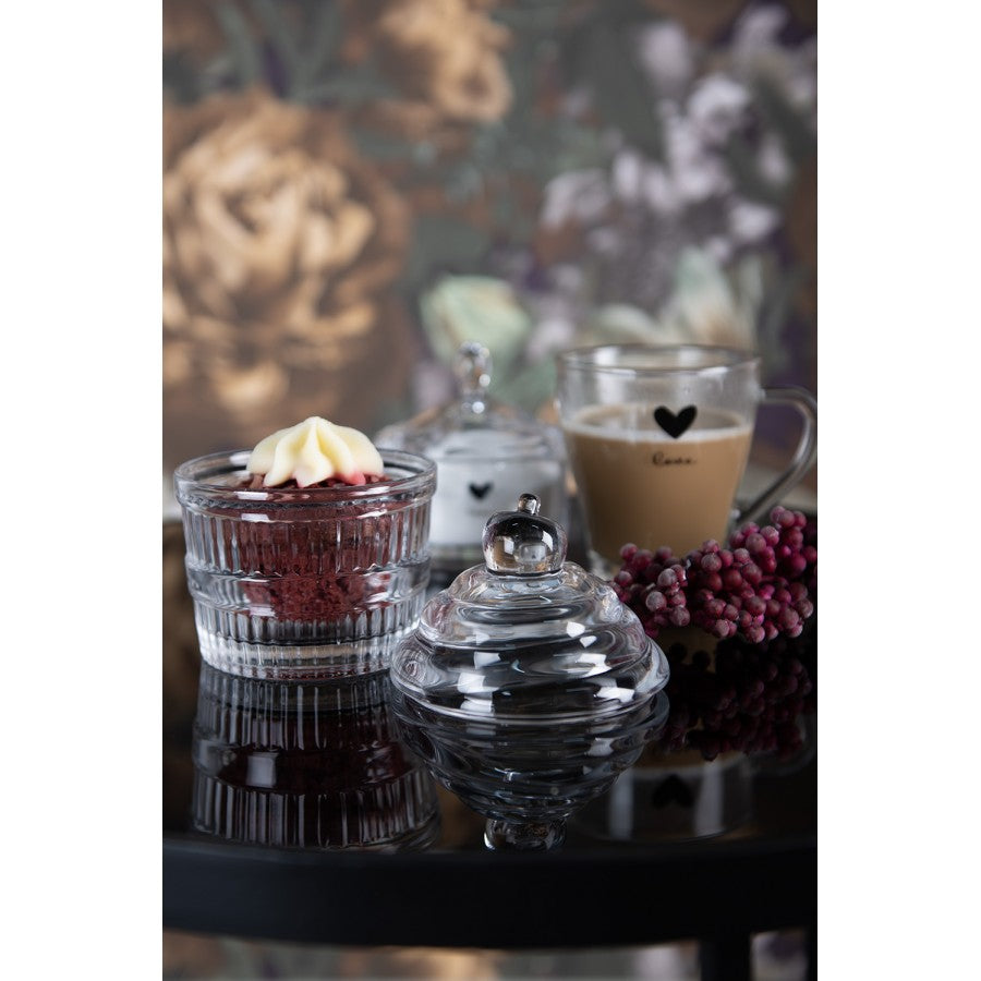 Szklany pojemnik muffinka , babeczka 19 x 13 cm Clayre Eef