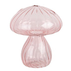 Szklny grzybek różowy dekoracyjnyc 13 x 15 cm Clayre & Eef
