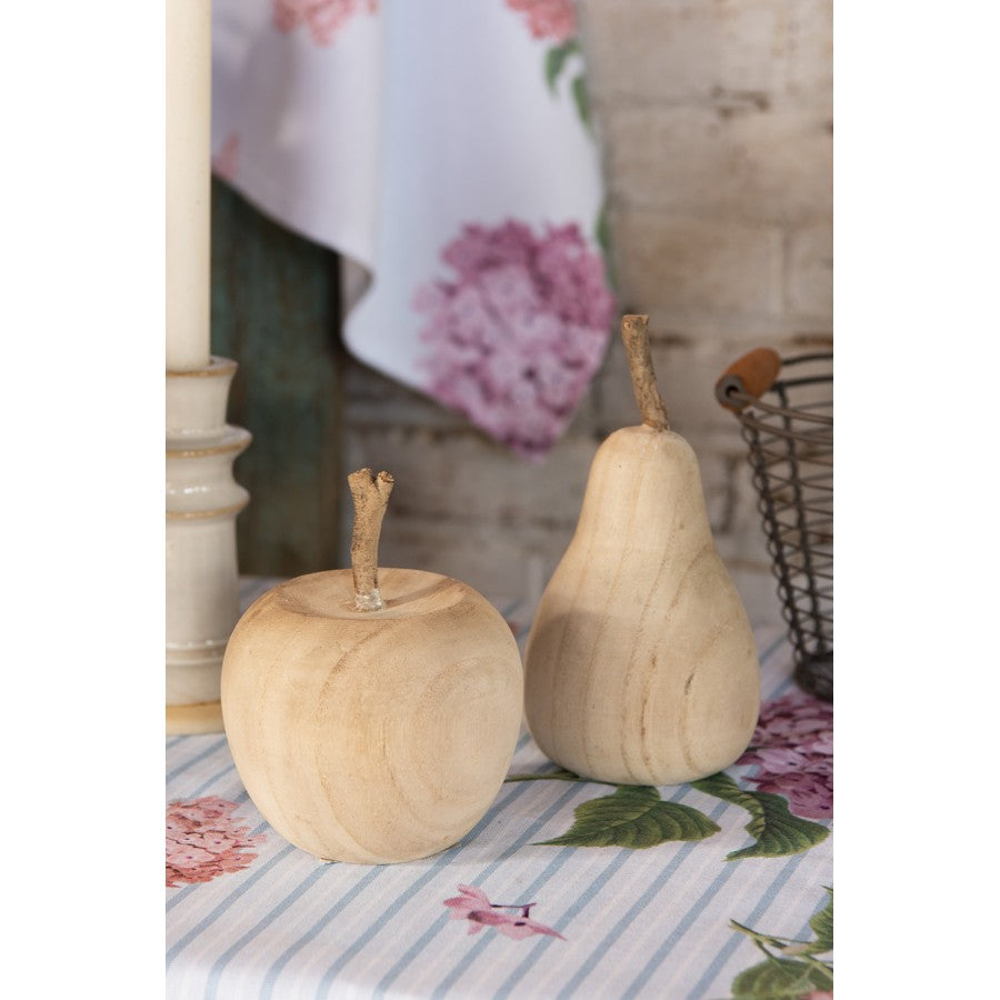 Drewniana gruszka 18 cm dekoracyjna Clayre Eef