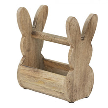 Załaduj obraz do przeglądarki galerii, Drewniana skrzynka królik do przechowywania z uchwytem 20 cm Clayre Eef

