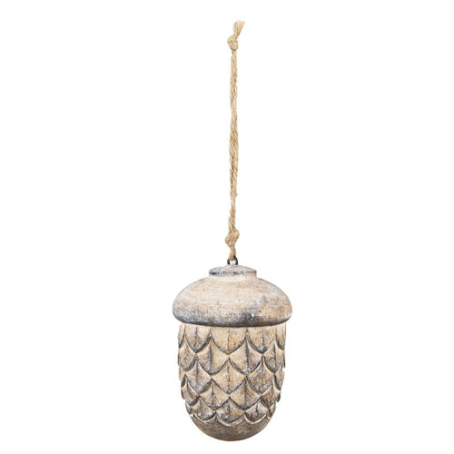 Dekoracja wisząca żołądź drewniany 12 cm Clayre Eef