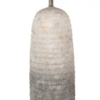 Lampa stołowa kamienna z białym abażurem 70 cm Clayre Eef