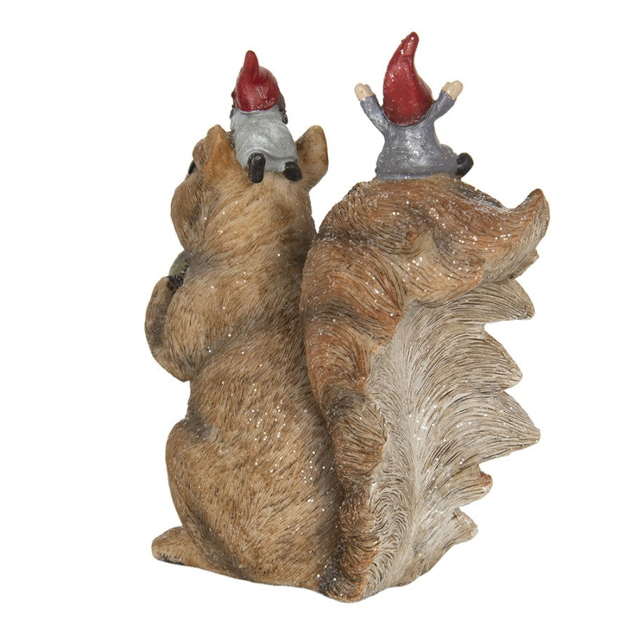 Figurka jesienna wiewiórka brązowa retro 18 cm Clayre Eef