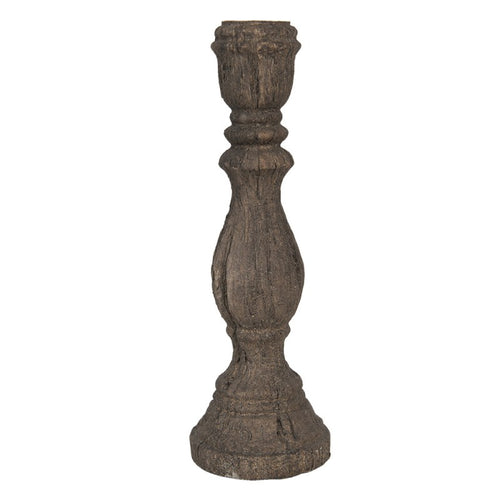 Drewniany świecznik brązowy 40 cm Clayre Eef