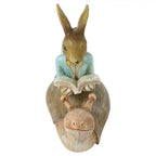 Figurka ślimak z króliczkiem niebieskim wielkanocna Clayre Eef