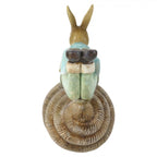 Figurka ślimak z króliczkiem niebieskim wielkanocna Clayre Eef