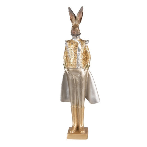 Królik figurka ozdobna królik złoty we fraku 44 cm  Clayre Eef