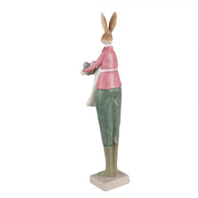 Załaduj obraz do przeglądarki galerii, Pani królik figurka ozdobna z jajeczkami retro 36 cm Clayre Eef
