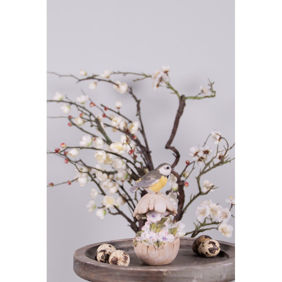 Figurka wiosenna ptaszki na gałązce 19 cm Clayre Eef