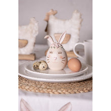 Załaduj obraz do przeglądarki galerii, Figurka jajko królik 13 cm beżowe Clayre Eef
