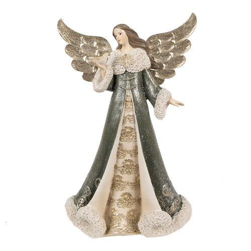 Figurka Anioł błyszczący 25 cm Clayre Eef