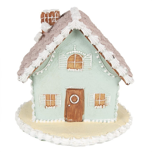 Dekoracyjny domek z piernika 12 cm miętowy Clayre Eef