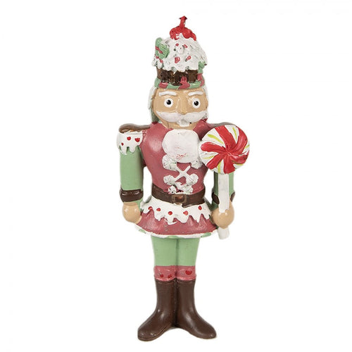 Ozdoba choinkowa dziadek do orzechów zawieszka 12 cm retro Clayre Eef