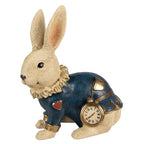 Królik z Alicji w krainie czarów beżowo- niebieski 29 cm retro Clayre Eef