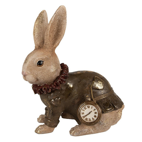 Królik z Alicji w krainie czarów brązowy 29 cm retro Clayre Eef