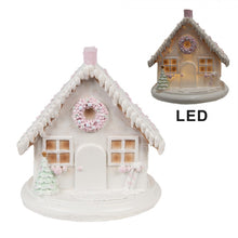 Załaduj obraz do przeglądarki galerii, Domek z piernika Led 13 cm pastelowy Clayre &amp; Eef
