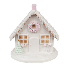 Załaduj obraz do przeglądarki galerii, Domek z piernika Led 13 cm pastelowy Clayre &amp; Eef
