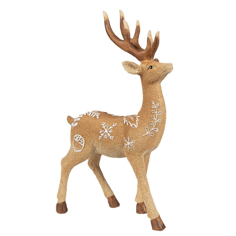 Figurka jeleń dekoracyjny brązowy 31 cm Clayre & Eef