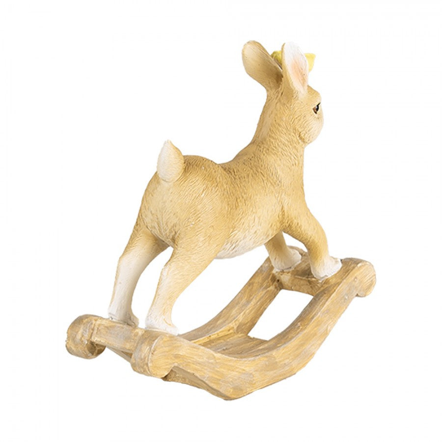 Figurka królik wielkanocny na płozach 16 cm Clayre & Eef