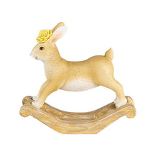 Załaduj obraz do przeglądarki galerii, Figurka królik wielkanocny na płozach 16 cm Clayre &amp; Eef
