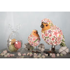 Figurka ptaszek w kwiatach wiosenny duży Clayre Eef