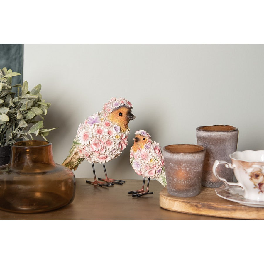 Figurka ptaszek w kwiatach wiosenny Clayre Eef