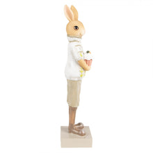 Załaduj obraz do przeglądarki galerii, Figurka królik brązowo-zielony 28 cm ozdobny wielkanoc Clayre Eef
