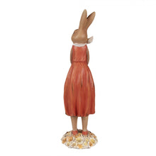 Załaduj obraz do przeglądarki galerii, Figurka króliczka wielkanocna z koszykiem 33 cm retro Clayre Eef

