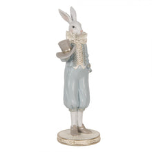 Załaduj obraz do przeglądarki galerii, Figurka Królik dekoracyjny błękitny 31 cm Clayre &amp; Eef
