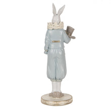 Załaduj obraz do przeglądarki galerii, Figurka Królik dekoracyjny błękitny 31 cm Clayre &amp; Eef
