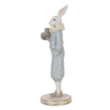 Załaduj obraz do przeglądarki galerii, Figurka Królik dekoracyjny błękitny 31 cm Clayre &amp; Eef
