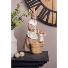 Załaduj obraz do przeglądarki galerii, Figurka Pani Królik brązowa 24 cm Clayre &amp; Eef
