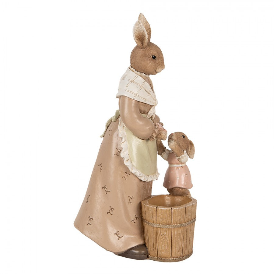 Figurka Pani Królik brązowa 24 cm Clayre & Eef