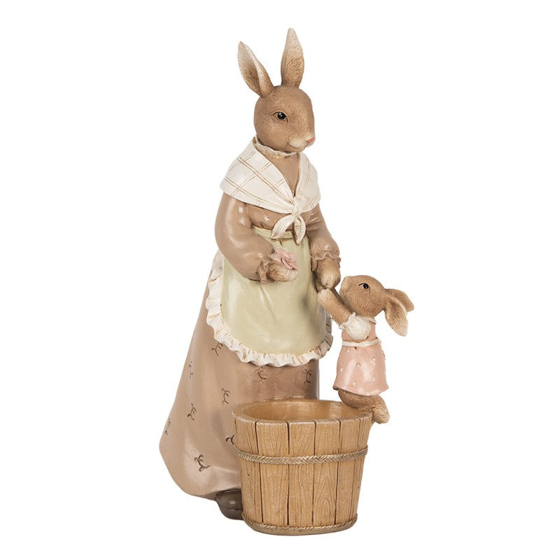 Figurka Pani Królik brązowa 24 cm Clayre & Eef