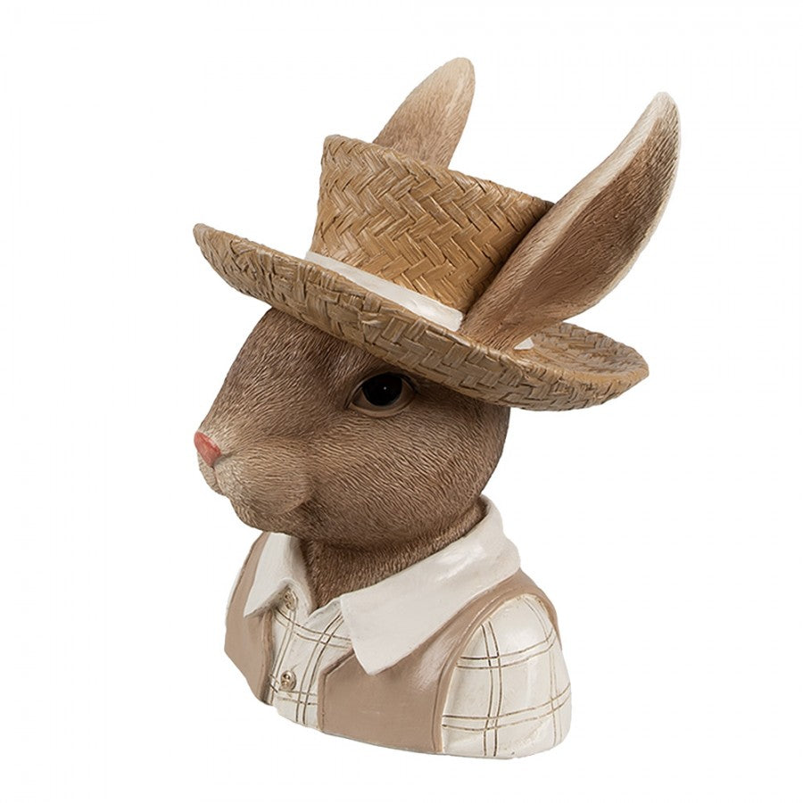 Figurka głowa Pan Królik 21 cm Clayre & Eef