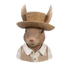 Załaduj obraz do przeglądarki galerii, Figurka głowa Pan Królik 21 cm Clayre &amp; Eef
