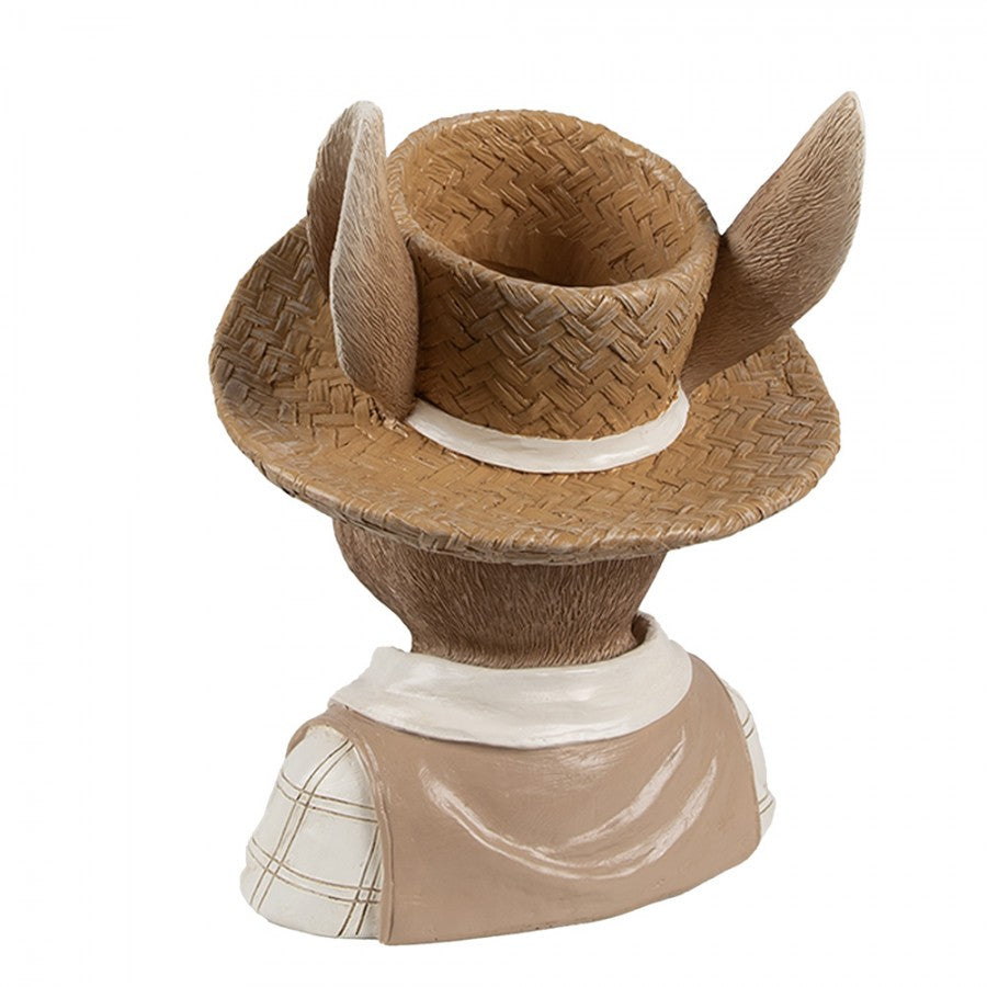 Figurka głowa Pan Królik 21 cm Clayre & Eef