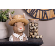 Załaduj obraz do przeglądarki galerii, Figurka głowa Pan Królik 21 cm Clayre &amp; Eef

