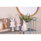 Figurka wielkanocna królik na torcie retro 17 cm Clayre & Eef