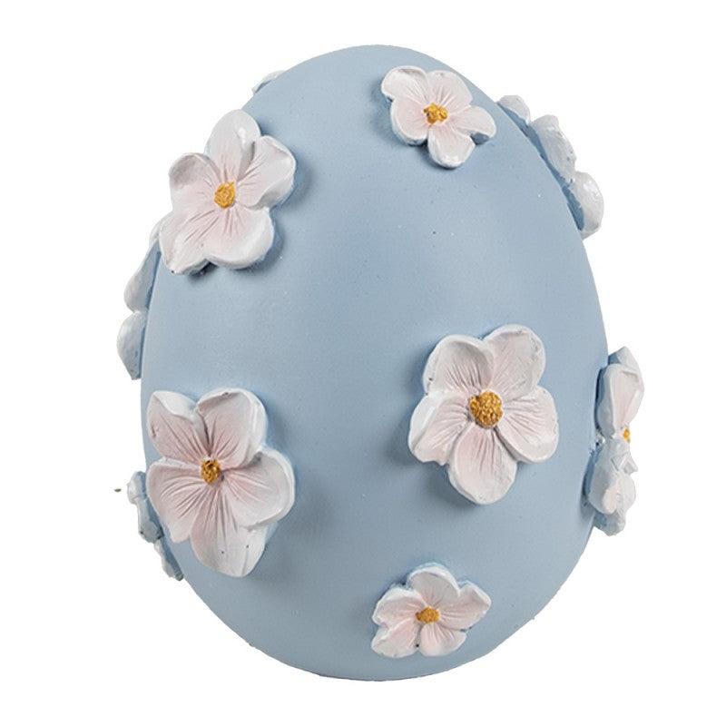 Jajko wielkanocne niebieskie 13 cm  Clayre & Eef