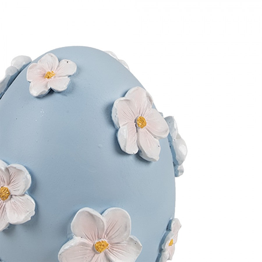 Jajko wielkanocne niebieskie 13 cm  Clayre & Eef