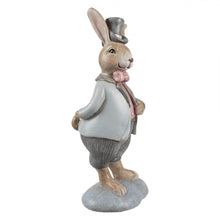Załaduj obraz do przeglądarki galerii, Figurka wielkanocna Królik 19 cm Beżowo-niebieski Clayre &amp; Eef
