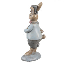 Załaduj obraz do przeglądarki galerii, Figurka wielkanocna Królik 19 cm Beżowo-niebieski Clayre &amp; Eef
