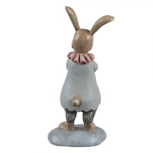 Załaduj obraz do przeglądarki galerii, Figurka wielkanocna Królik 13 cm Beżowo-niebieski Clayre &amp; Eef
