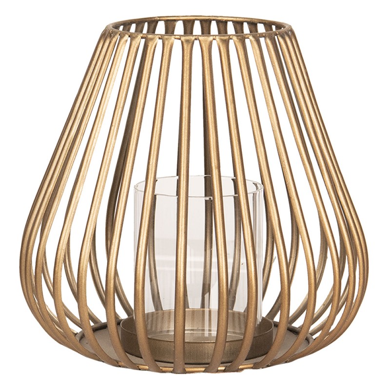 Lamion metalowy ażurowy w kolorze miedzi 20 cm Clayre Eef