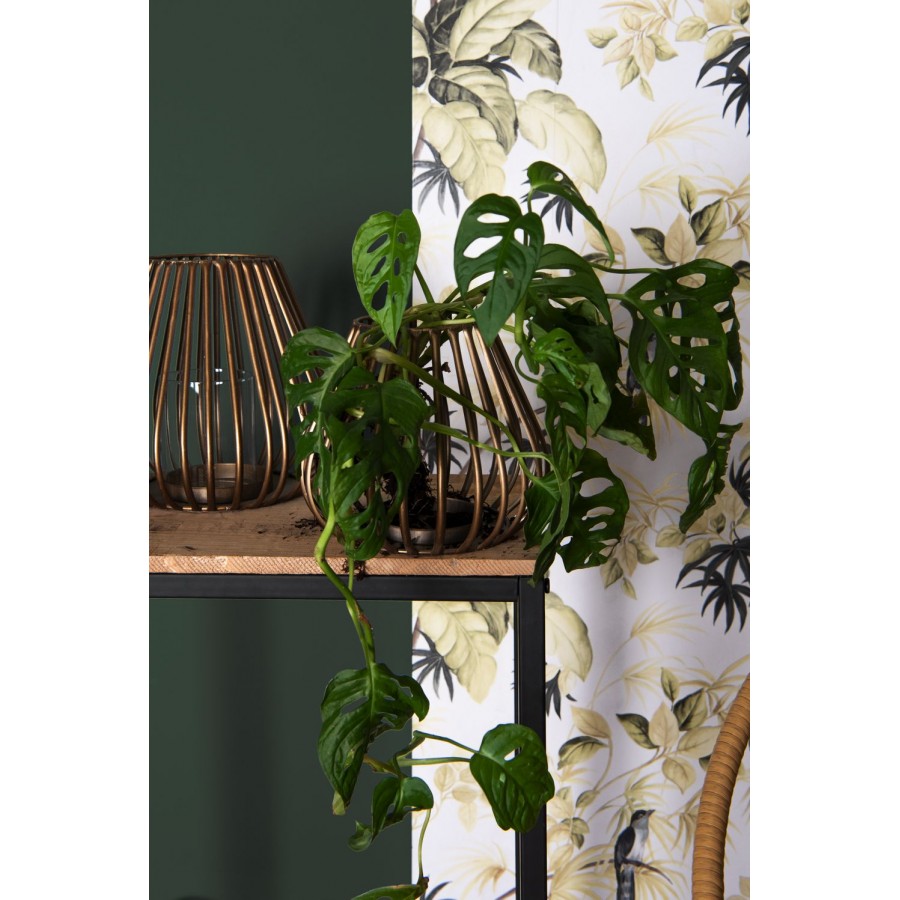 Lamion metalowy ażurowy w kolorze miedzi 20 cm Clayre Eef