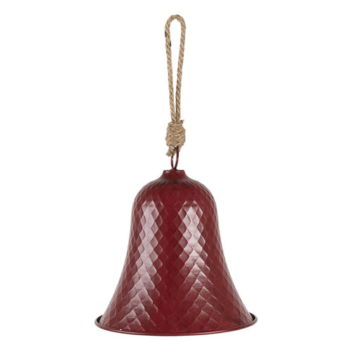 Dzwonek czerwony metalowy vintage  Clayre Eef