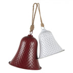 Dzwonek biały metalowy vintage  Clayre Eef